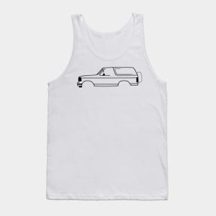 1992-1996 Bronco Black No Logo Tank Top